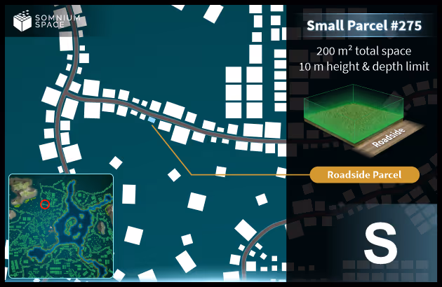 Small #275 (S) parcel in Somnium Space 