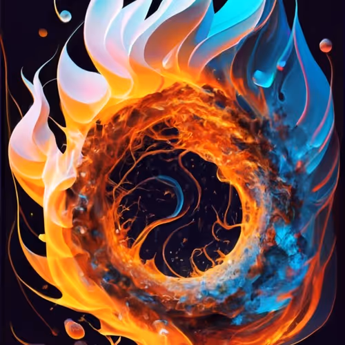 Fire Ice By Massimo Genai