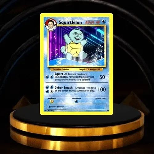 Squirtlelon: First Ultra Rare Holographic $POKELON card