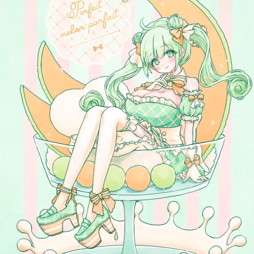 Perfect melon parfait