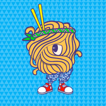 Character #3 . THE RAMENIERS - WE ARE ALL GONNA EAT RAMEN. #WAGER.