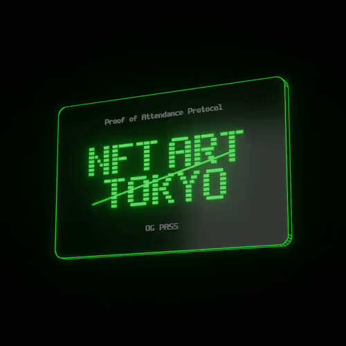 NFT ART TOKYO OG PASS #504