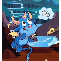 Thoughtful Three Horned Harpik #34362