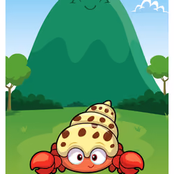 Happy Hermit Crab #28547
