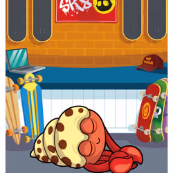 Happy Hermit Crab #50363