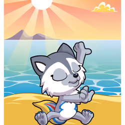 Whimsical Wolf #53394