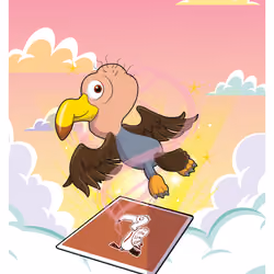 Bubbly Buzzard #1456