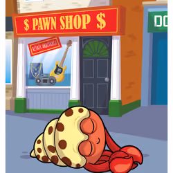 Happy Hermit Crab #45032