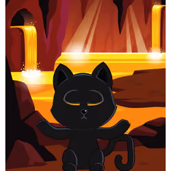 Very, Very, Very, Very, Lucky Black Cat #11431