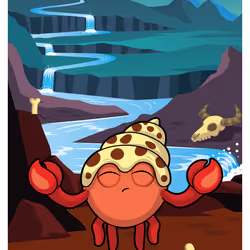 Happy Hermit Crab #22426
