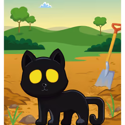 Very, Very, Very, Very, Lucky Black Cat #46224