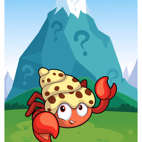 Happy Hermit Crab #10270