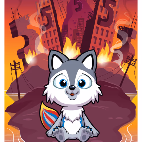 Whimsical Wolf #53418