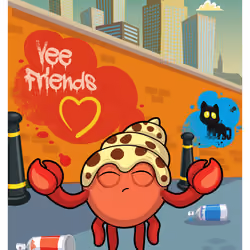 Happy Hermit Crab #36107