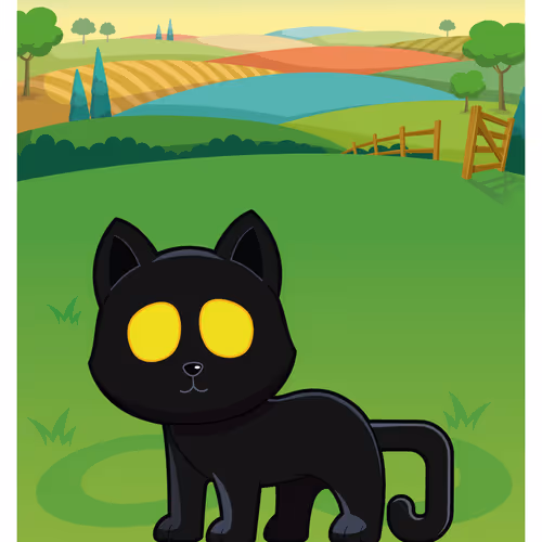 Very, Very, Very, Very, Lucky Black Cat #20350