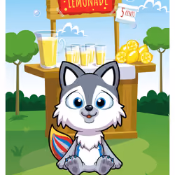 Whimsical Wolf #53374
