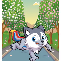 Whimsical Wolf #53333