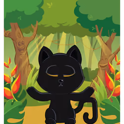 Very, Very, Very, Very, Lucky Black Cat #28752
