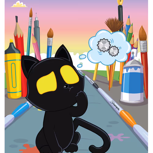 Very, Very, Very, Very, Lucky Black Cat #40139