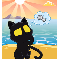 Very, Very, Very, Very, Lucky Black Cat #13750