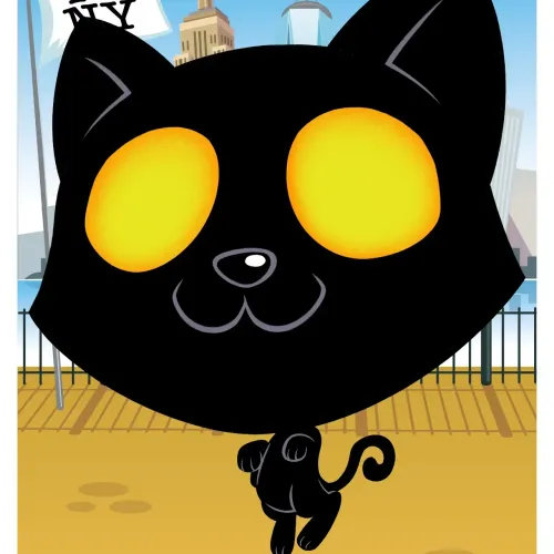 Very, Very, Very, Very, Lucky Black Cat #10522
