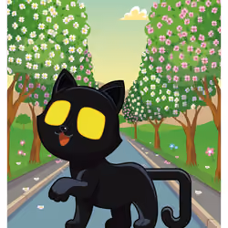 Very, Very, Very, Very, Lucky Black Cat #29430