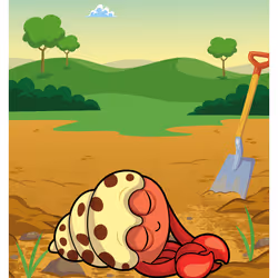 Happy Hermit Crab #23961