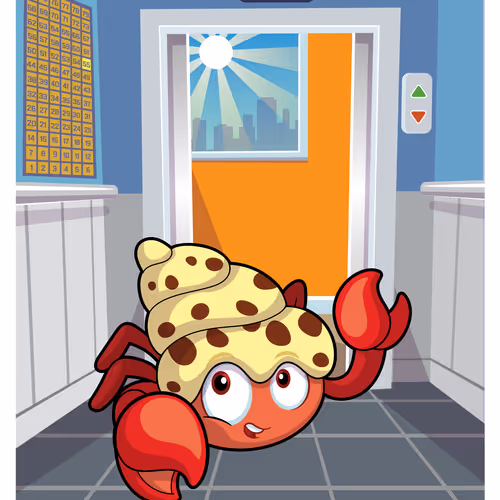 Happy Hermit Crab #37538