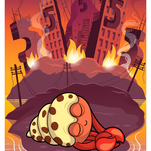 Happy Hermit Crab #33757