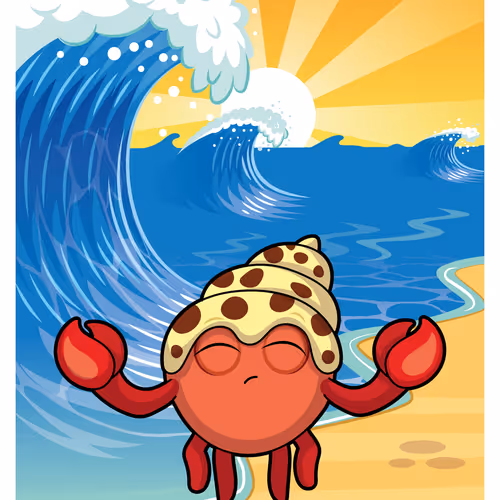 Happy Hermit Crab #15336
