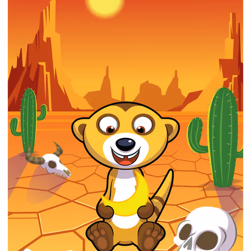 To The Moon Meerkat #22087