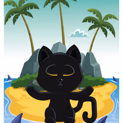 Very, Very, Very, Very, Lucky Black Cat #37451