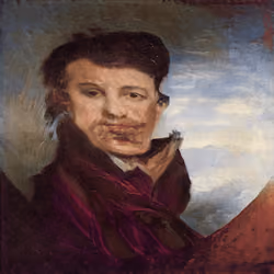 Self-Portrait With Painted Mask