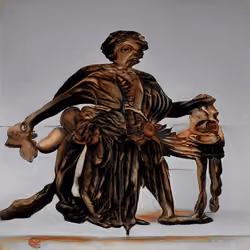 A Painting About A Beggar