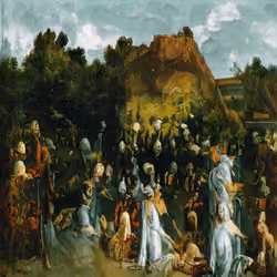 Pilgrims In The Forest of Vierge-Du-Lagard