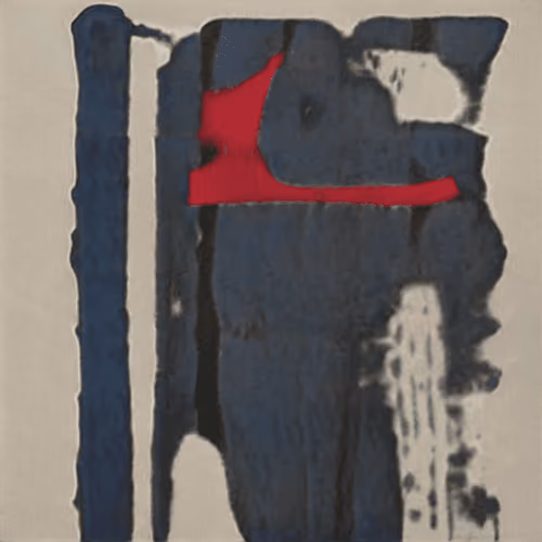 Leaning Man, From The Series "Blue And Red"