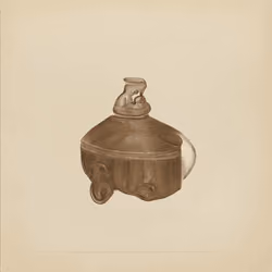 Still Life With Toss Box, Bowl, And Bottle