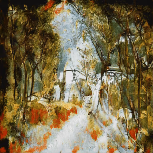An Eucalyptus And A Red Tree