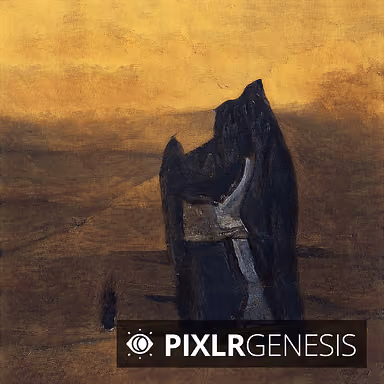 A Woman And Child In A Desert