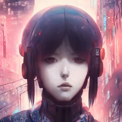 AI cyberpunk girl #16