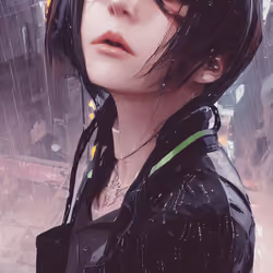 AI cyberpunk girl #86