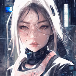 AI cyberpunk girl #144