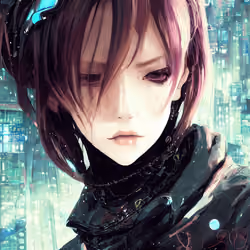 AI cyberpunk girl #147