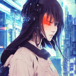 AI cyberpunk girl #110