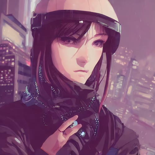 AI cyberpunk girl #125