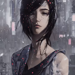 AI cyberpunk girl #55