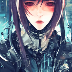 AI cyberpunk girl #62