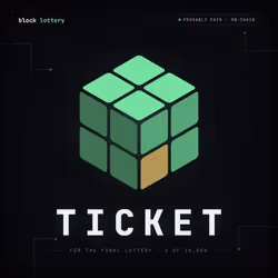 Block Lottery Ticket #784