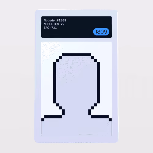 Minter Token - NOBODIES V2 #1809