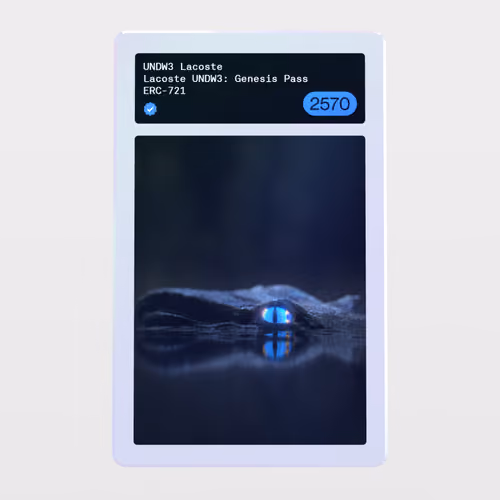 Minter Token - Lacoste UNDW3: Genesis Pass #2570